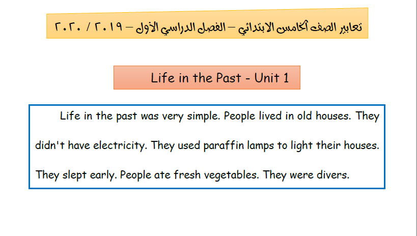 مواضيع تعبير انجليزي